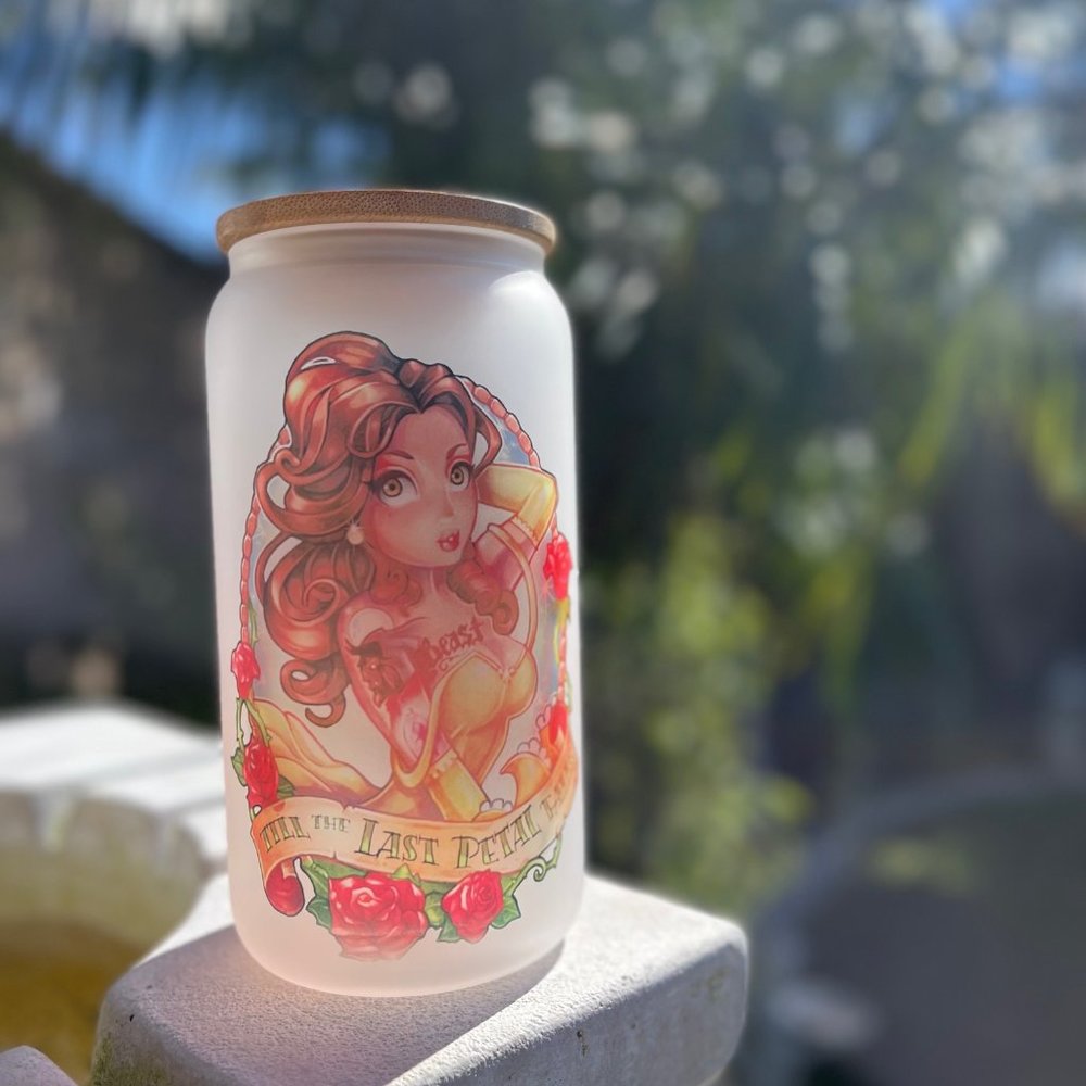 Punk Rock Tattooed Princess 16oz Frosted Libbey Cold Cup Tumbler